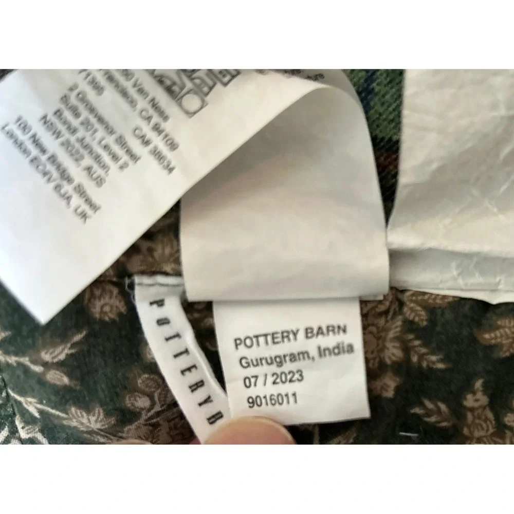 Pottery Barn Winter Dreams Queen Christmas Holiday Patchwork Quilt & 2 Shams